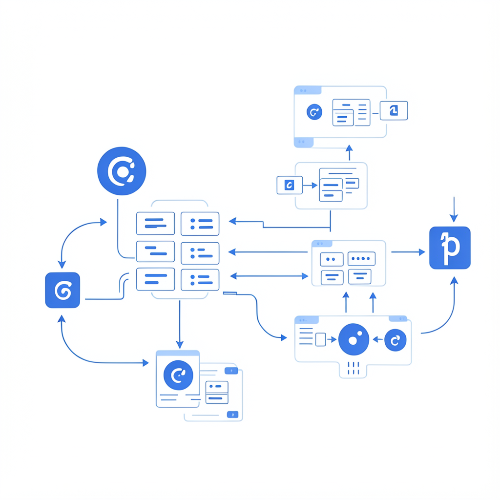 Illustration of URL-to-media API pipeline turning links into structured media outputs